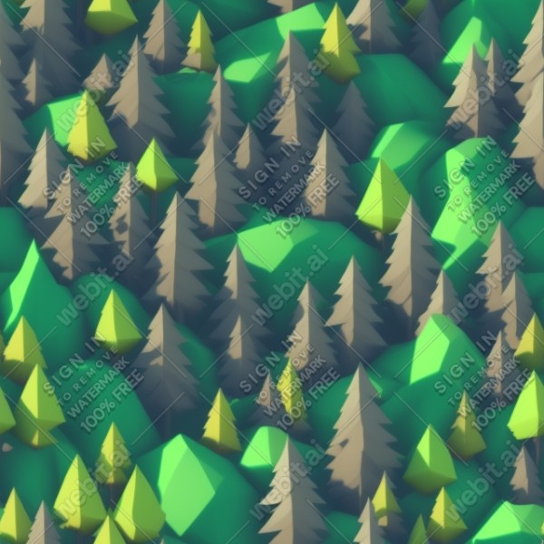 Aesthetic forest low poly texture, trending on artstation, base color, albedo, detailed, 4k