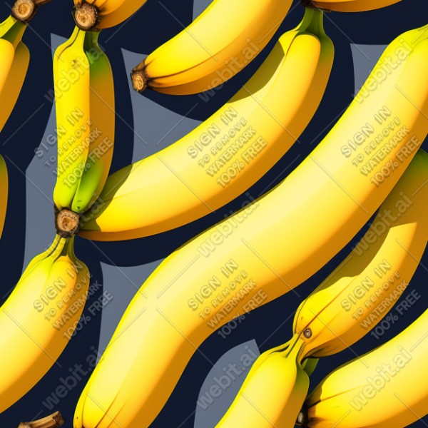 Banana illustration wall texture, trending on artstation, base color, albedo, detailed, 4k