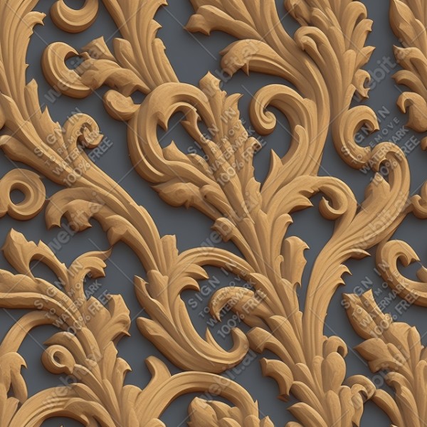 Ornate temple wall flat texture, trending on artstation, base color, albedo, detailed, 4k