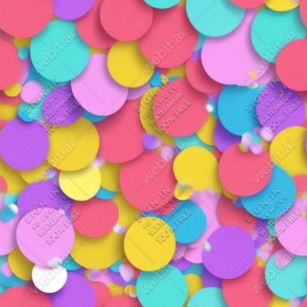 Confetti illustration flat texture, trending on artstation, base color, albedo, detailed, 4k
