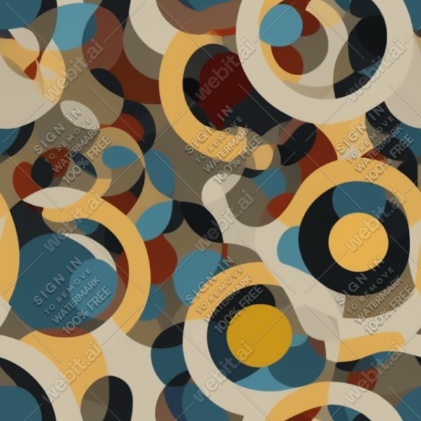 Penrose circles flat graphics texture, trending on artstation, base color, albedo, detailed, 4k