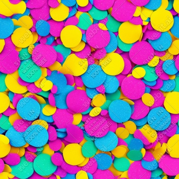 Confetti illustration flat texture, trending on artstation, base color, albedo, detailed, 4k
