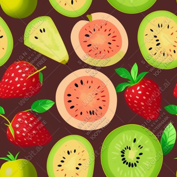 Fruit flat illustration, trending on artstation, base color, albedo, detailed, 4k