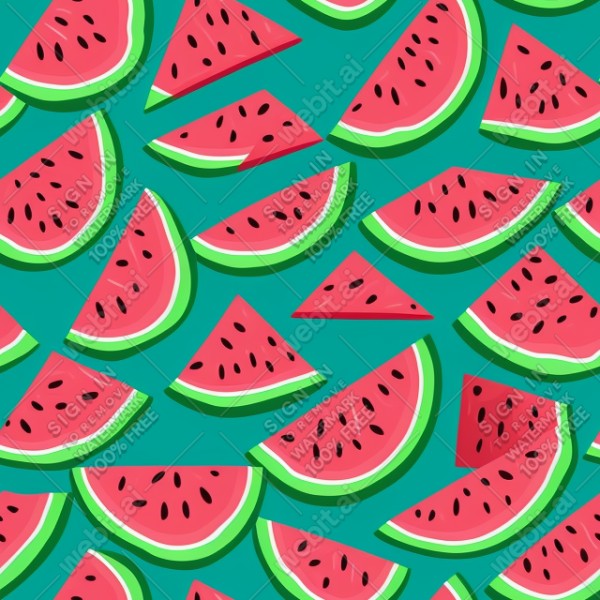Watermelon illustration wall texture, trending on artstation, base color, albedo, detailed, 4k
