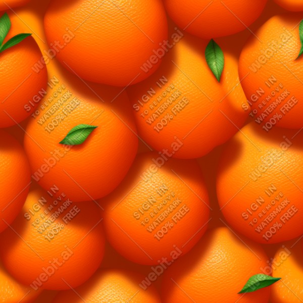 Orange fruit illustration wall texture, trending on artstation, base color, albedo, detailed, 4k