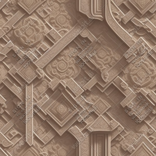 Ornate temple floor flat texture, trending on artstation, base color, albedo, detailed, 4k