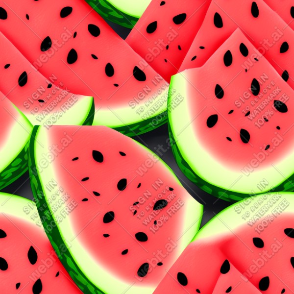 Watermelon illustration texture, trending on artstation, base color, albedo, detailed, 4k