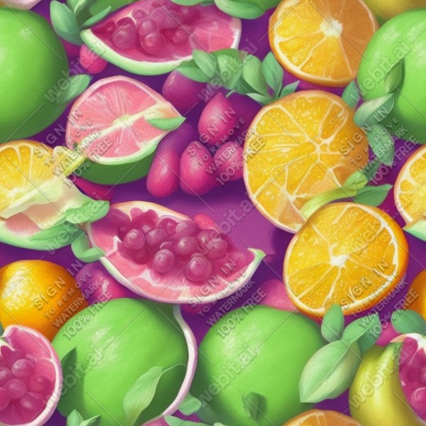Pastel fruits flat illustration, trending on artstation, base color, albedo, detailed, 4k