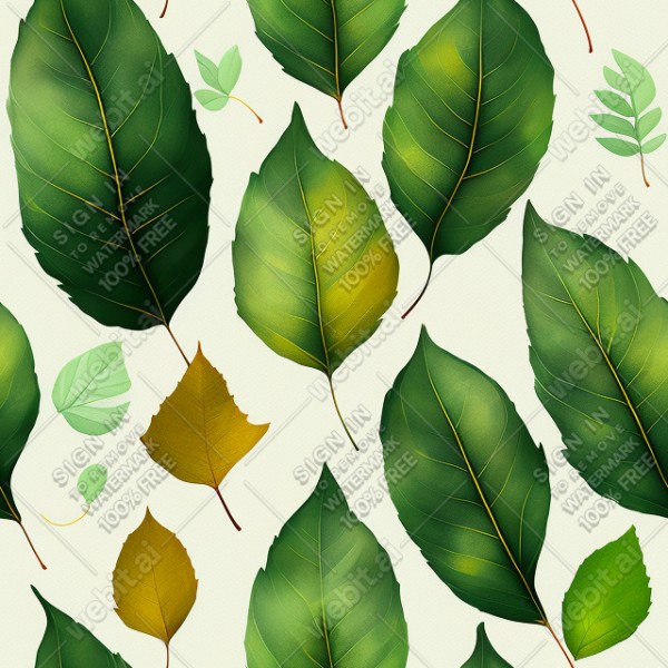Leaves illustration flat texture, trending on artstation, base color, albedo, detailed, 4k