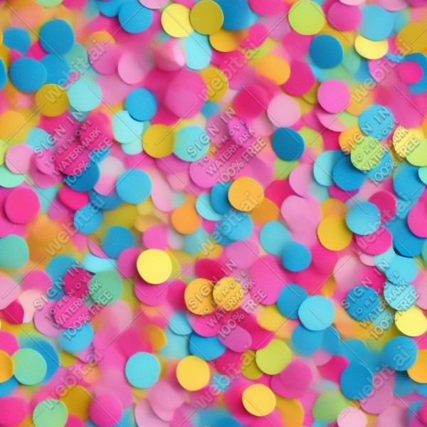 Confetti illustration flat texture, trending on artstation, base color, albedo, detailed, 4k