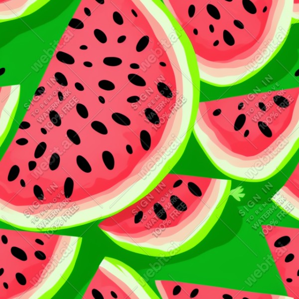 Watermelon illustration texture, trending on artstation, base color, albedo, detailed, 4k