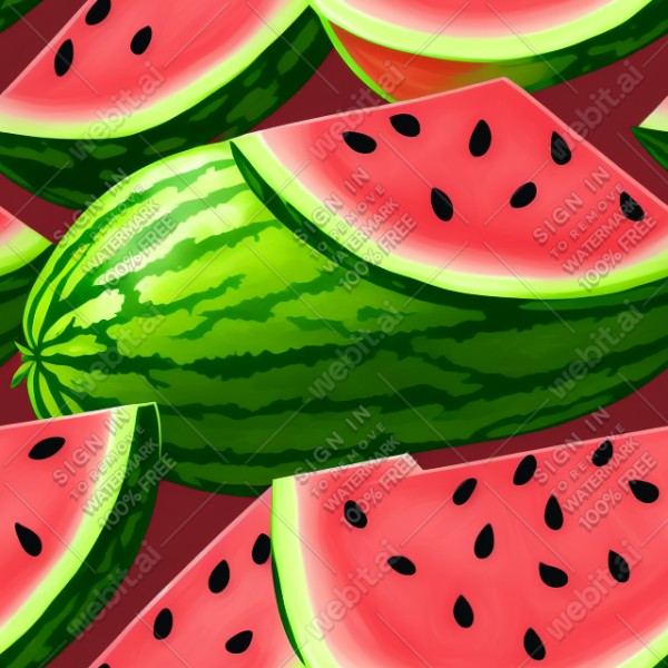 Watermelon illustration texture, trending on artstation, base color, albedo, detailed, 4k