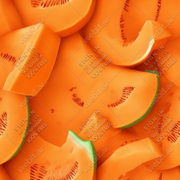 Cantaloupe illustration texture, trending on artstation, base color, albedo, detailed, 4k