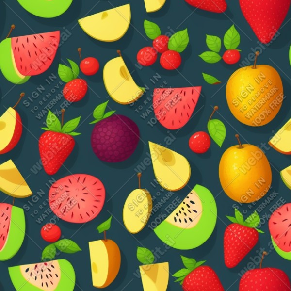 Fruit flat illustration, trending on artstation, base color, albedo, detailed, 4k