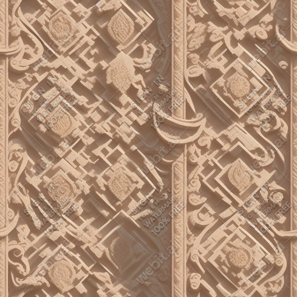 Ornate temple floor flat texture, trending on artstation, base color, albedo, detailed, 4k