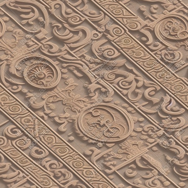 Ornate temple floor flat texture, trending on artstation, base color, albedo, detailed, 4k