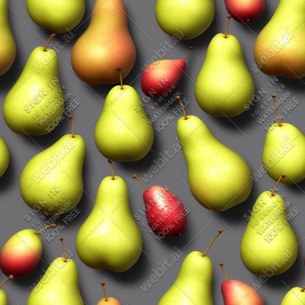 Pear illustration wall texture, trending on artstation, base color, albedo, detailed, 4k