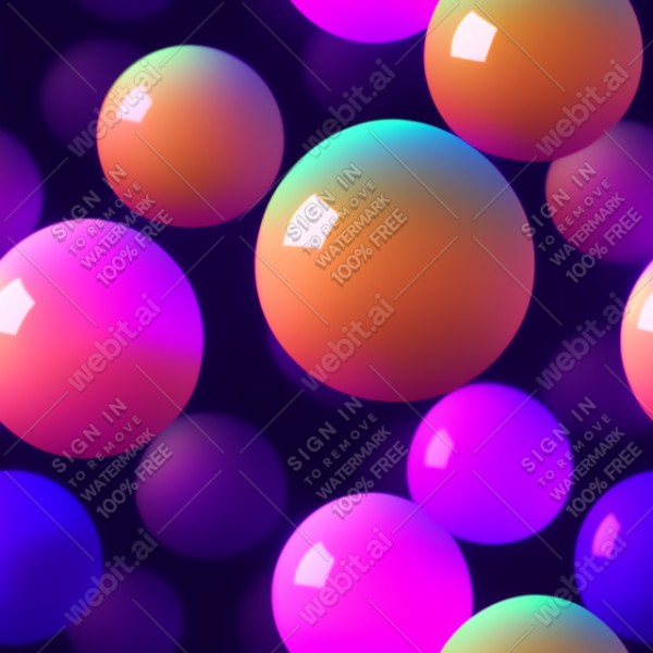 Lava lamp glow gradient floating glass balls on a dark background, trending on artstation, base color, albedo, detailed, 4k