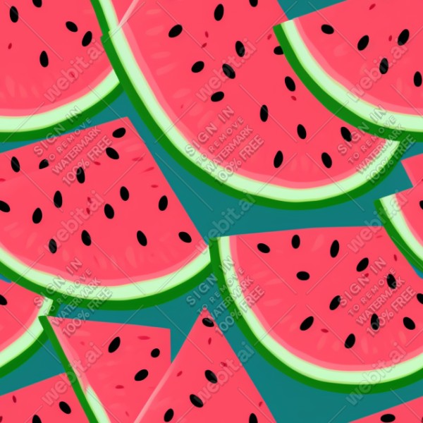 Watermelon illustration wall texture, trending on artstation, base color, albedo, detailed, 4k