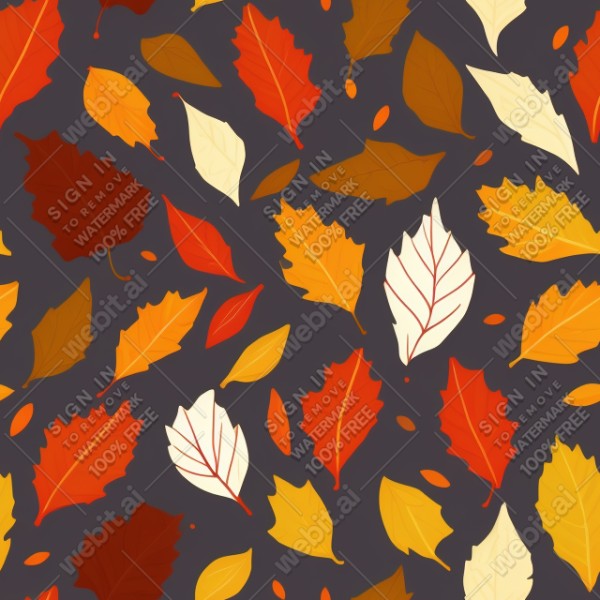 Autumn leaves flat illustration, trending on artstation, base color, albedo, detailed, 4k